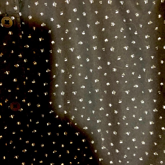 Guess Men’s Black Speckled Long Sleeve Button Down Shirt. Slim fit, Size Large - Picture 5 of 10